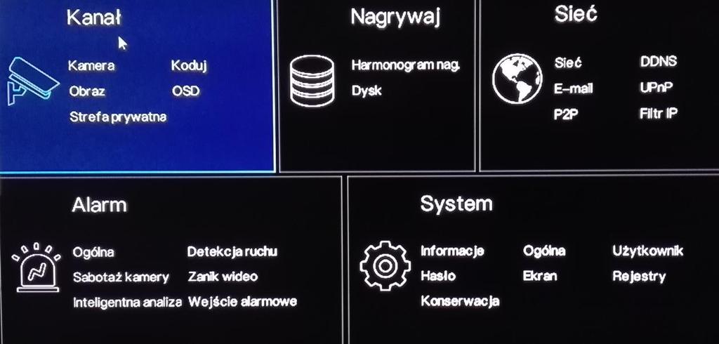 parametrów (jasność, kontrast, ostrość, nasycenie) obrazu z kamery - włącza transmisję audio do kamery IP 3.