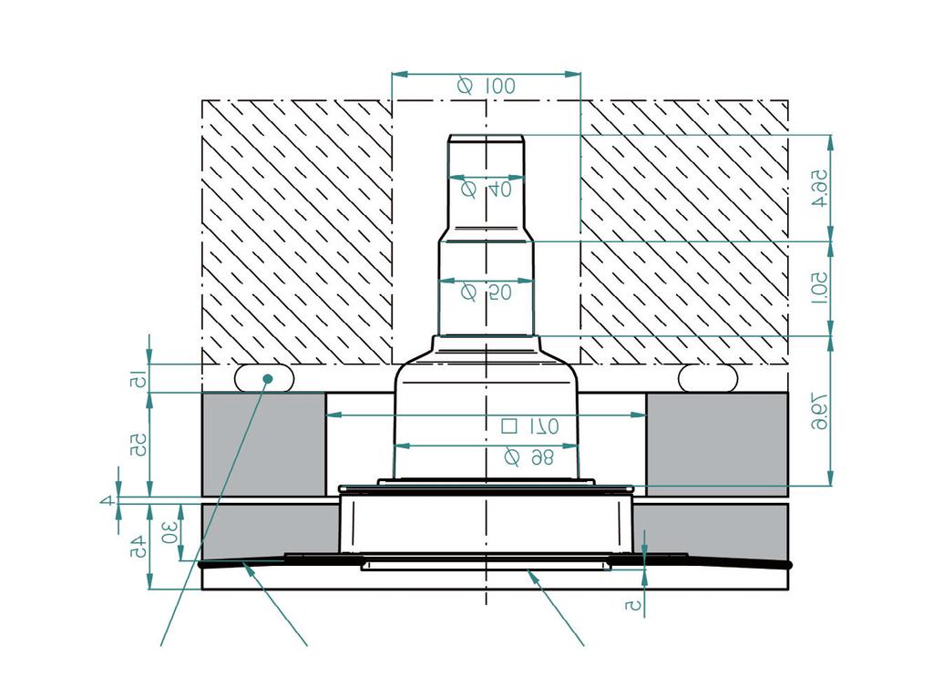 Strona 4/7 n LUX ELEMENTS -TUB-BA-S 100 (pionowy odpływ natrysku) COL-AK Uszczelnienie Osłona Pionowy króciec odpływowy z wyjmowanym syfonem, DN 40 (możliwość rozszerzenia