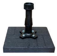 12 kg PODSTAWA TECZKA Z TRZPIENIEM ALUMINIOWYM WAGA 6 kg 10