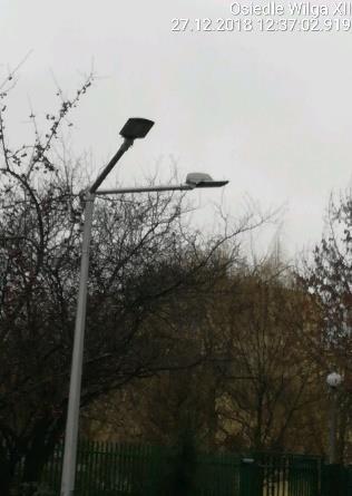 W pomieszczeniach śmietników, wykonano nową instalacji i montażu opraw LED z czujnikiem. We wrześniu 2018 r.