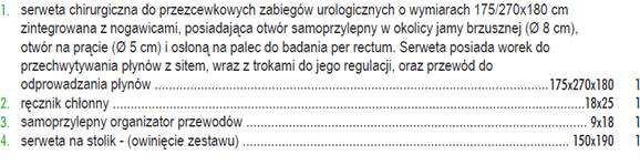 PYTANIE NR 85: dotyczy części nr 18, poz.
