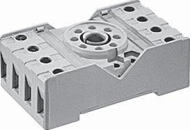 Gniazda i akcesoria do przekaÿników 2P PZ8 ❻ Schemat po³¹czeñ Wymiary Do 2P Z zaciskami œrubowymi Maksymalny moment dokrêcenia zacisku: 0,7 Nm Monta na szynie 5 mm wg PN-EN 0715 lub na p³ycie 8,2 x 8