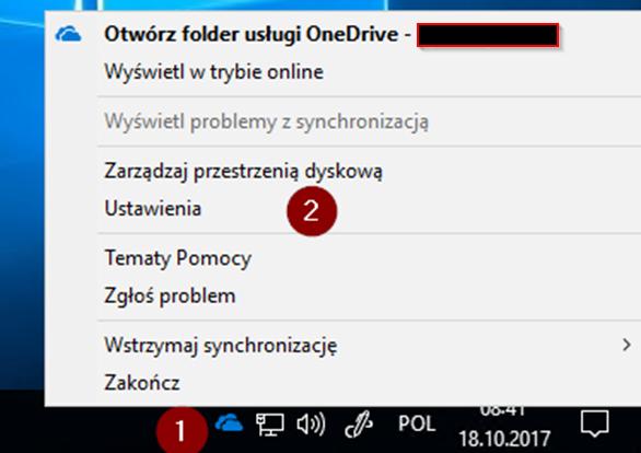 Możemy wyróżnić kilka ikon wśród plików i dokumentów: - Folder/plik jest zsynchronizowany z wersją online - Folder/plik jest w trakcie synchronizacji - Folder/plik jest w innej wersji niż ta dostępna