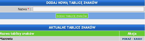3. Zmiana znaków Tworzy się tablice znaków, poniewaŝ często znaki polskie w plikach do importu są inaczej