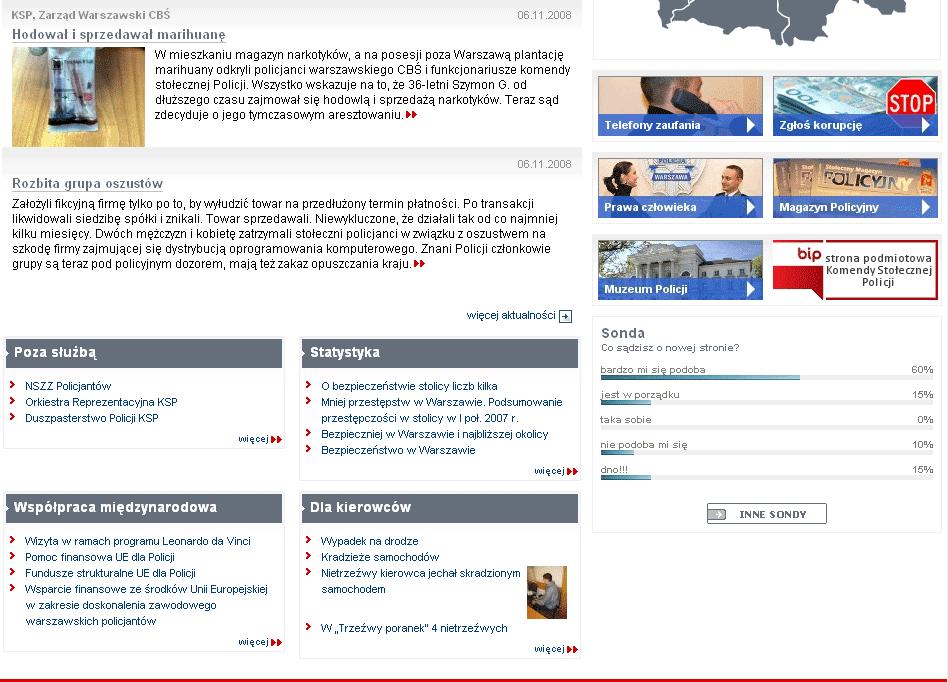 8. Sondy Moduł pozwala na dodanie do serwisu sond. Sondy mogą być wyświetlane na stronie głównej serwisu, w wybranym dziale lub mogą być dodawane do artykułów (patrz rozdział 6.
