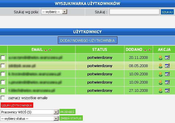 2. Podajemy nazwę podgrupy. 3. Klikamy polecenie DODAJ GRUPĘ. Nowa podgrupa zostanie dodana do danej grupy.