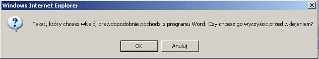 -podkreślenie -wycentruj zaznaczony tekst - wyjustuj zaznaczony tekst - do lewej - do prawej - wyszukaj w tekście - zamień w tekście - wstaw odstęp - wstaw poziomą linię - tablica znaków -