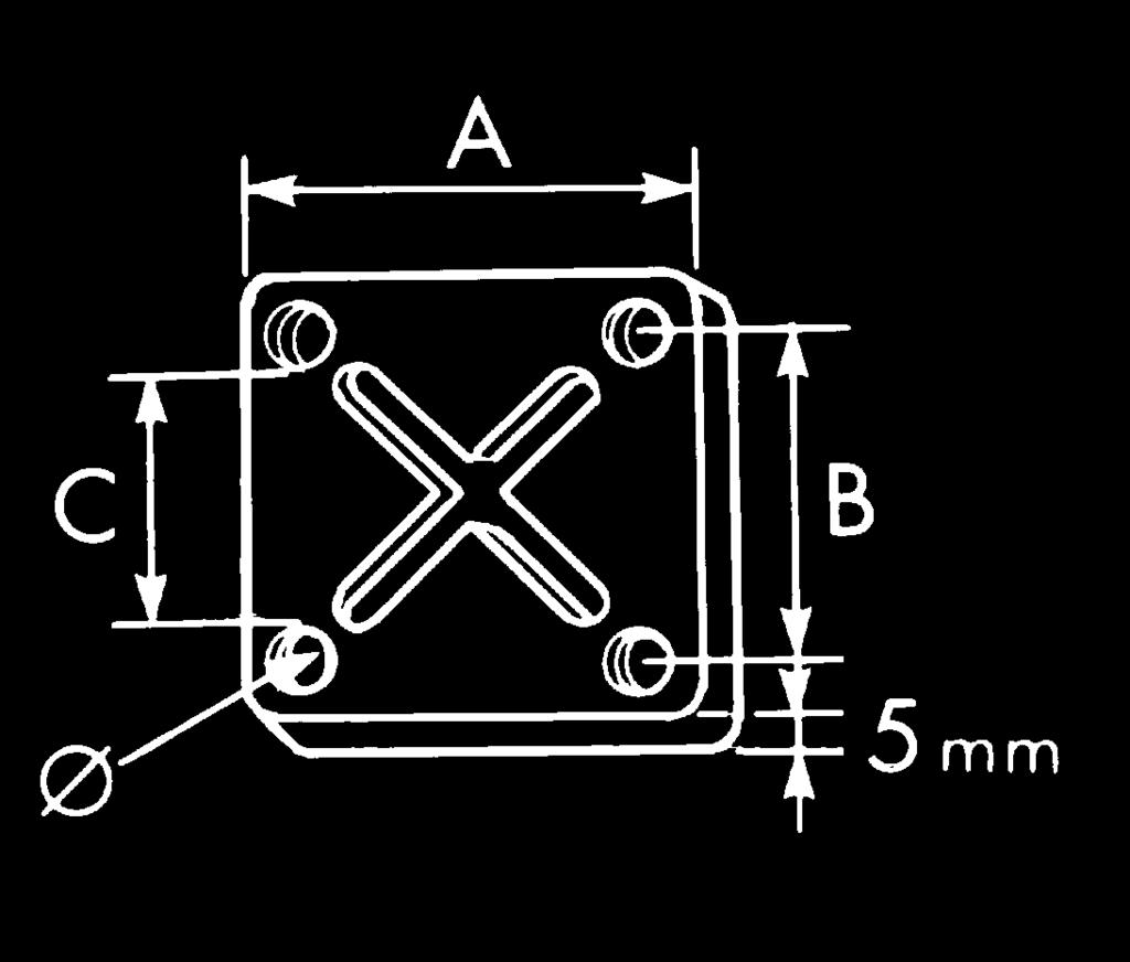 wysokoprądowych pomiędzy szyną ERIFLEX FLEXIBAR a płaskownikiem, np. w przypadku przyłączy transformatorowych Jej konstrukcja gwarantuje sztywność i rowny nacisk Użycie 2 gwarantuje dobry nacisk Mon.