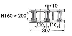 montażowych UBS 3/10TN 10 & 200 400A Układ 4-biegunowy 