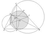 We gaan het lijnstuk met lengte x construeren uit de gegeven lijnstukken met lengte p en q, en wel zó, dat: p = x (x + q) Hoe? Niet verder lezen, eerst zelf proberen.