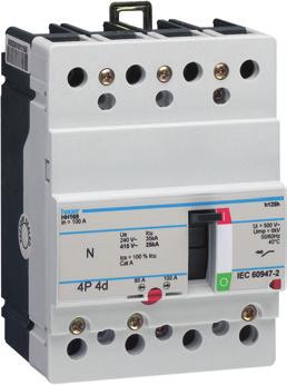 Wy àczniki mocy, cz ony ró nicowopràdowe i roz àczniki WielkoÊç h125, h160xs Wy àczniki mocy Z termicznymi i elektromagnetycznymi wyzwalaczami do ochrony urzàdzeƒ i instalacji elektrycznych.