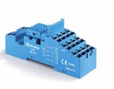 94 Gniazda i akcesoria dla przekaźników Serii 94.P4 Patrz strona 7 94.04 Patrz strona 9 Moduł Gniazdo Przekaźnik Opis Mocowanie kcesoria 99.