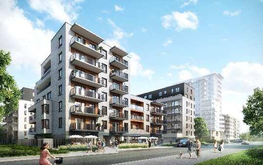 W sprzedaży na koniec czerwca roku pozostały 33 mieszkania. 1.3. PROJEKTY KOMERCYJNE Promenady Epsilon Promenady Epsilon to pierwszy biurowiec wrocławskiego projektu Promenady Business Park.