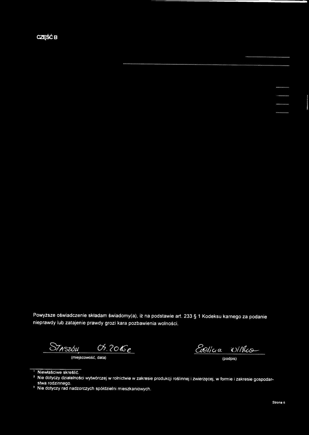 pozbawienia wolności. S z r s z ó u (miejscowość, data) Q $.? o? e 3 e łiu a.