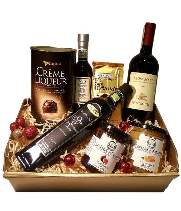 Dressing Balsamiczny truflowy 250ml Kawa mielona Moka Oro 250g Marmolada Figowa 340ml Marmolada Pomarańczowa 340ml Czekoladki Creme Liquer 375ml ZESTAW NR 12 COLLINA C16850