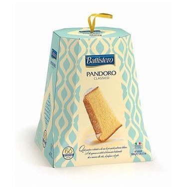 PANDORO CLASSICO 900 g 33,00 zł/brutto KRAJ POCHODZENIA: WŁOCHY, VENETO OPIS: Żółte w kolorze ciasto pandoro bez dodatku rodzynek ani kandyzowanych owoców.