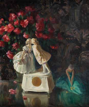 r. olej/płótno, 74,5 x 62 cm sygnowany i datowany p.d.: 'K.