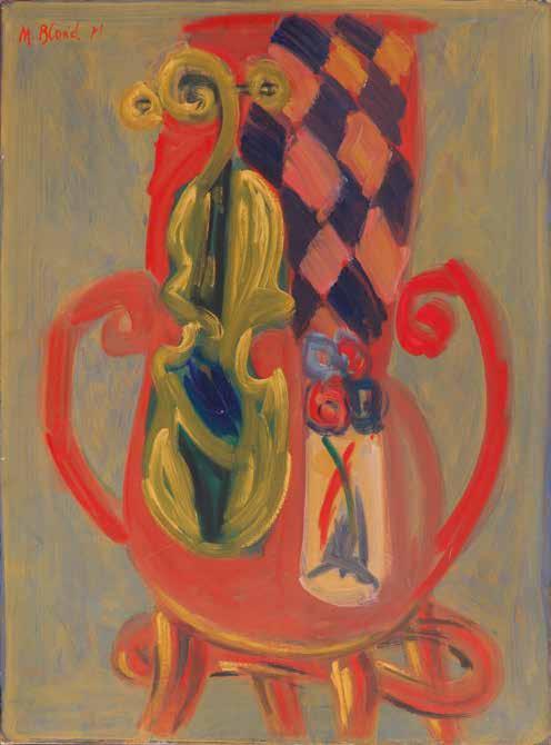 89 MAURICE BLOND (1899-1974) Martwa natura z wiolonczelą, 1971 r. olej/płótno, 73 x 54 cm sygnowany i datowany l.g.: 'Blond 71' POCHODZENIE: - kolekcja prywatna, Polska - Ecole de Paris, aukcja Boisgirard, 2.