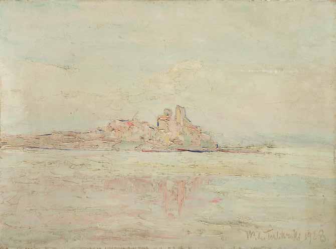 91 WŁODZIMIERZ TERLIKOWSKI (1873-1951) Pejzaż, 1928 r.