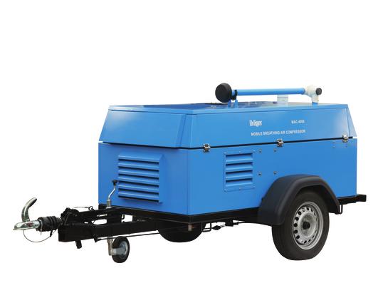 Dräger SPC 3700 z CVA 0700 03 Komponenty systemu D-9762-2010 Seria Dräger PAS MAC Mobilne kompresory dostarczają w sposób ciągły czyste powietrze do oddychania ekipom ratowniczym w najtrudniejszych