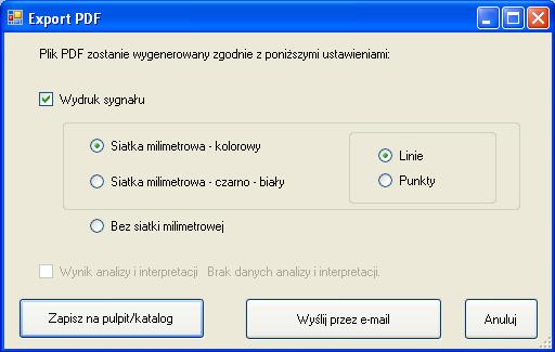 4.9. Generacja plików PDF Aplikacja umożliwia generację plików PDF.