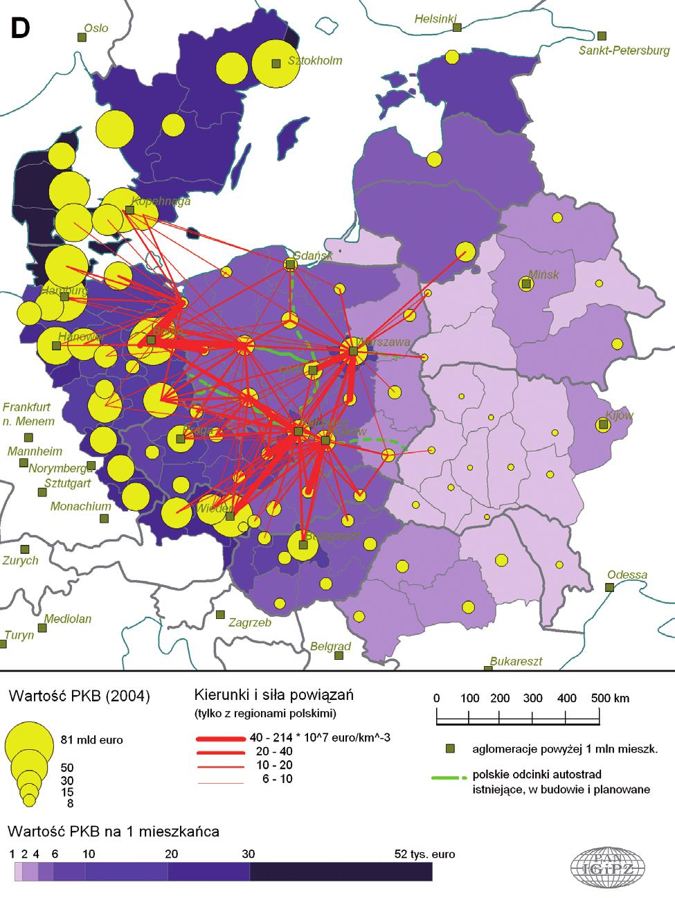 Rozwoju Regionalnego dla potrzeb Koncepcji Przestrzennego Zagospodarowania Kraju 2008-2033, Instytut Geografii i