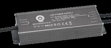 Polecane zasilacze LED recomended LED power supplies e stałonapięciowe constant voltage design Wbudowana funkcja PFC buildin active PFC function Zakres modeli od 100W do 320W