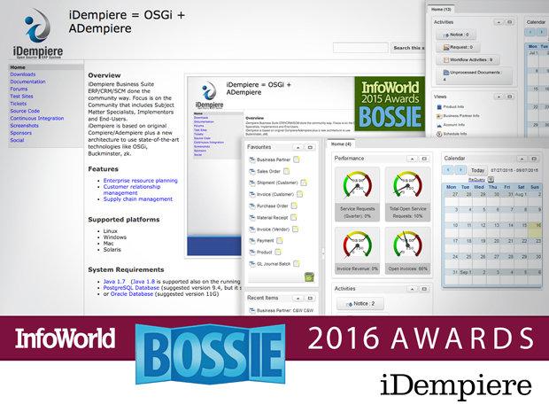 4. Bossie Awards 2016: Najlepsza aplikacja Open Source (InfoWorld) Ta platforma pozostaje naszym najlepszym wyborem dla systemów ERP typu Open Source.