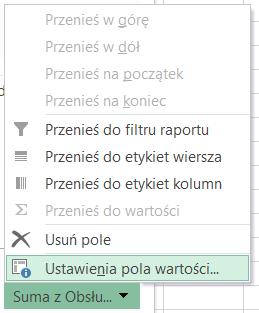 Tabele wielodzielcze tabele przestawne excel Zaznaczany nazwy