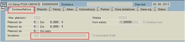18. W zakładce Dostawa/faktura