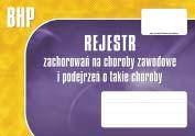 Rejestr profilaktycznych badań lekarskich symbol BR102 Rejestr ułatwia prowadzenie ewidencji oraz kontrolę terminów przeprowadzania profilaktycznych badań
