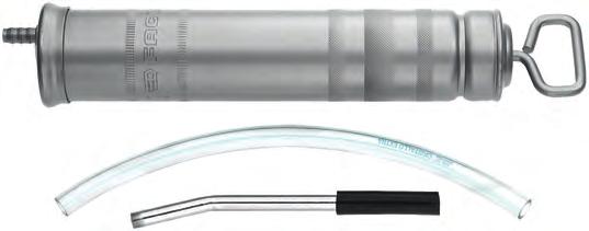 SMROWNIE SMROWNIE Oliwiarka ręczna Pojemność: 500 cm³. Korpus ze stali cynkowanej. Dostarczana z: 376.1 Rurka sztywna wygięta. 376 L [mm] [kg] 420 0.830 Smarownica dźwigniowa Pojemnik ze smarem.