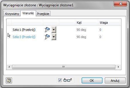 Może być to zwykła linia albo lepiej przekształcona w linię konstrukcyjną lub linię środkową (oś symetrii). Jeżeli oś obrotu ma być linią to musi się znajdować w tym samym szkicu co profil.