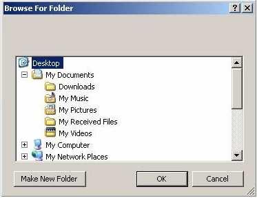 Wybierz właściwy folder i wybierz klawisz OK. Uwaga!