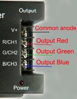 RGB OPIS FUNKCJI DYNAMICZNYCH nr funkcja nr funkcja nr funkcja 1 Statyczny kolor czerwony 7 Statyczny kolor biały 13 Przepływanie w siedmiu 2 Statyczny kolor zielony 8 Skokowa zmiana trzech kolorów 3