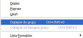 Po zatwierdzeniu (OK.) grupa nowo założona zostanie wyświetlona w grupach. Grupy mogą mieć strukturę drzewa.