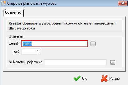 opcja ta umożliwia przeniesienie planu z zeszłego roku (nieaktualnego już) do archiwum.