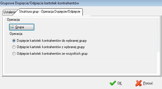Analogicznie przebiega operacja odpięcia kontrahentów z wybranej grupy.