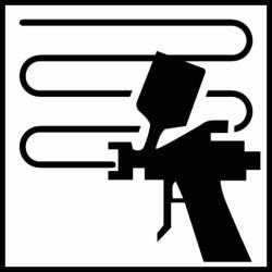 Dysza pistoletu natryskowego i ciśnienie robocze Trwałość po zmieszaniu Pistolet Dysza Ciśnienie robocze Zasilanie grawitacyjne 1.5-2.0 mm 1.7-2.