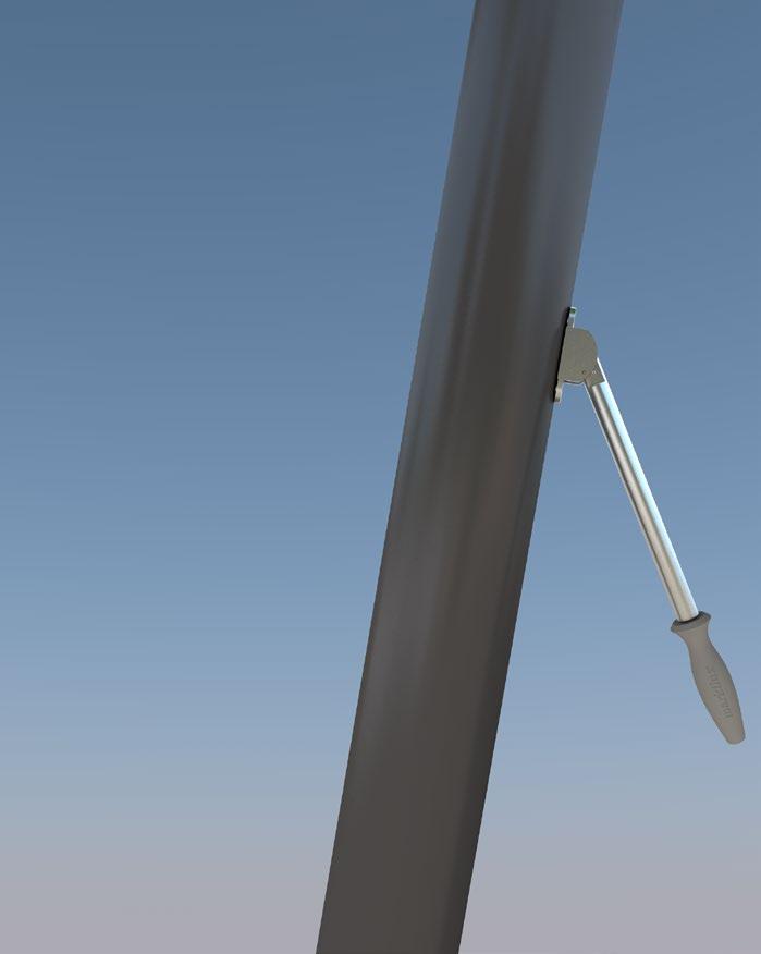 Modellabhängig können Markisen in den Größen bis zu 600/610 cm x 300 cm oder auch 500/510 cm x 350 cm am planet angebracht werden.