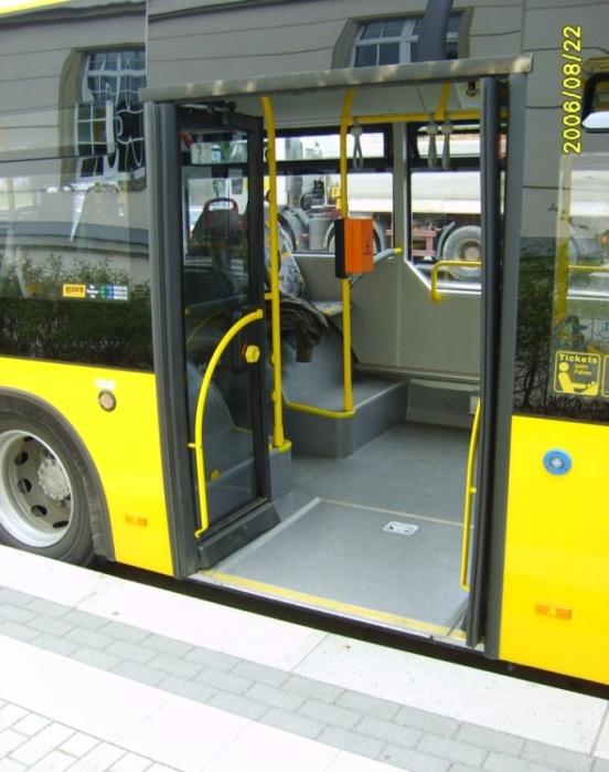 Rys. 9.7.2. Przerwa między peronem przystankowym a autobusem. Źródło: opracowanie własne.