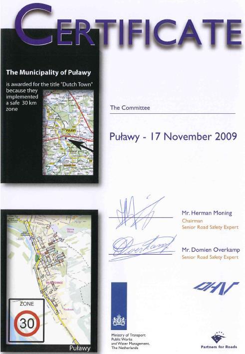 HISTORIA MIASTECZKA HOLENDERSKIEGO W PUŁAWACH 2004-11 Założenia projektu i wniosek o grant 2005-05 Przyznanie grantu, włączenie projektu do współpracy PL - NL 2005-07 Wybór M.