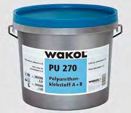 jednorodnych PCW, kauczukowych, z naturalnego korka i linoleum. Do stosowania na chłonnych i niechłonnych podłożach. Sposób nanoszenia: na obie powierzchnie pędzlem, szpachlą gładką lub TKB A ok.