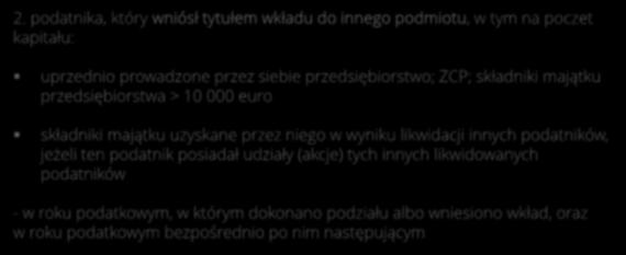 Zmiany w podatkach od 1 stycznia 2019 r. stawka 9% Wyłączenie stosowania preferencyjnej stawki Przepisy dotyczące preferencyjnej stawki nie znajdują zastosowania dla: 1. spółki dzielonej 2.