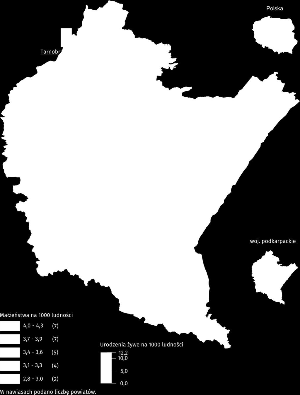 Rzeszow compared to Podkarpackie Voivodship 1.1. Ludność 1.1. Population Mapa 1.
