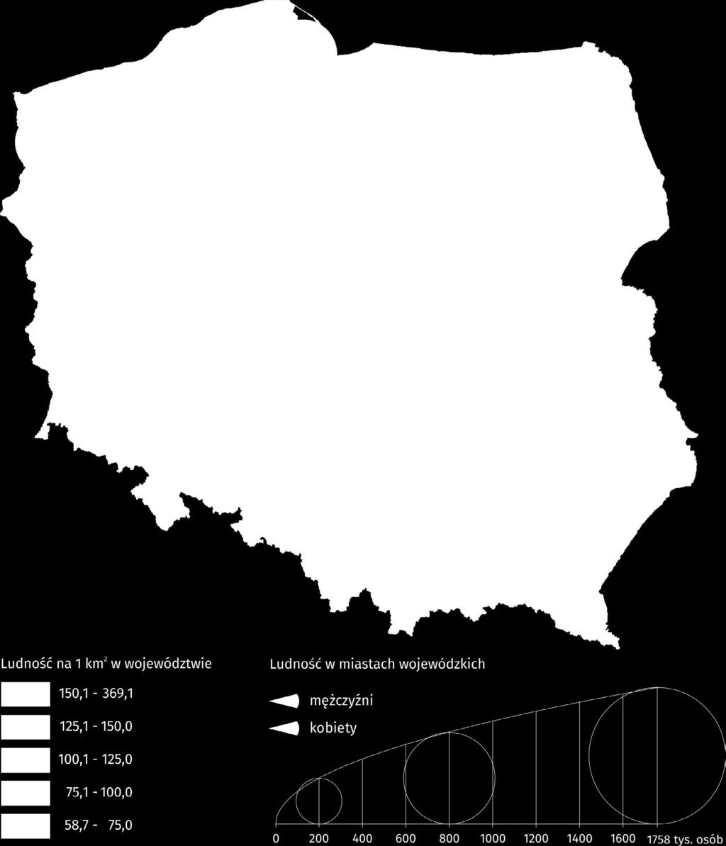 Rzeszow compared to voivodship cities 2.1. Ludność 2.1. Population Mapa 5.