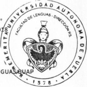 Benemérita Universidad Autónoma de Puebla, en donde realizó revisión bibliográfica sobre comunicación asertiva en la enseñanza de lenguas como parte de las actividades que realiza en el proyecto