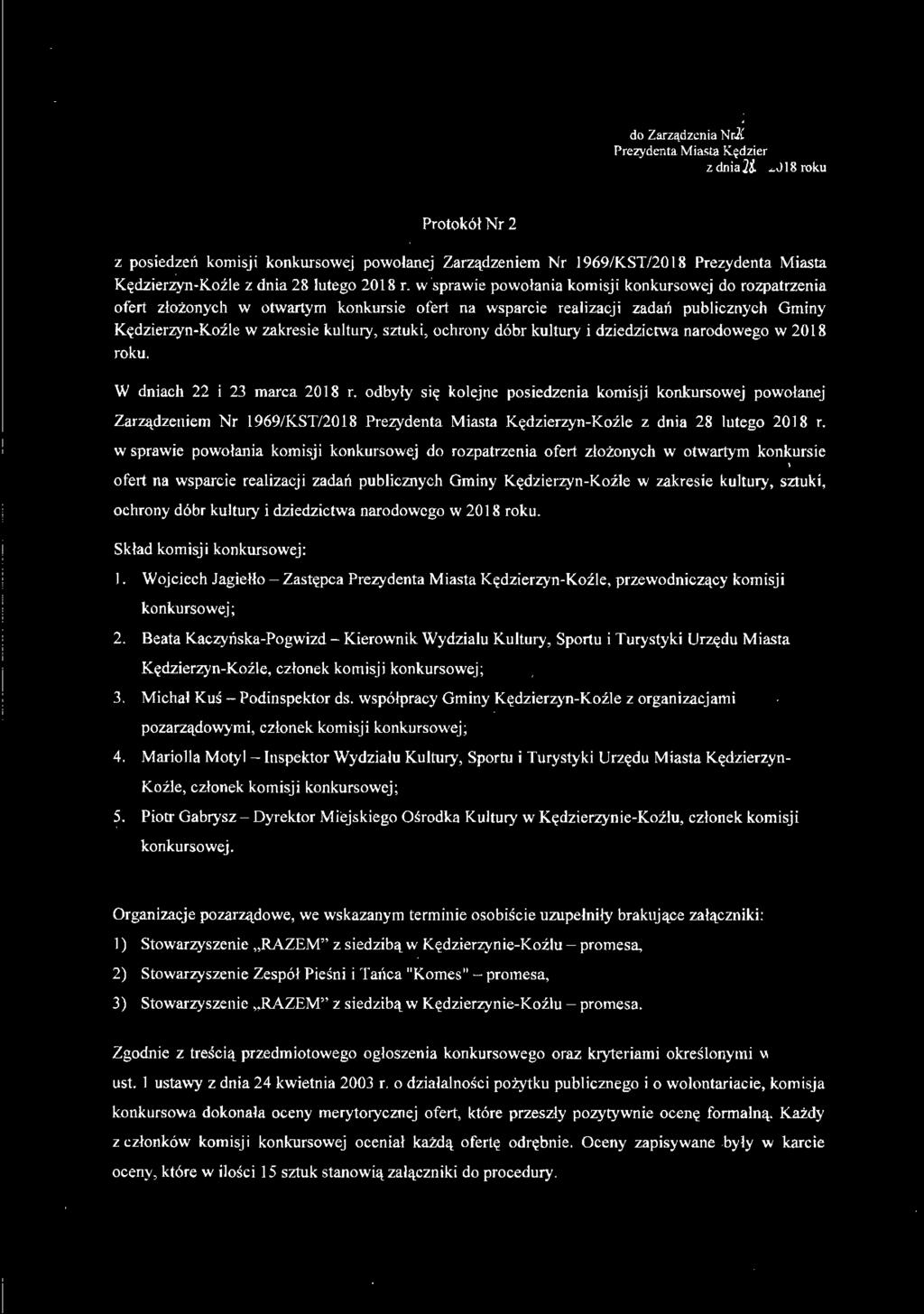 promesa, 3) RAZEM z siedzibą w Kędzierzynie-Kożlu - promesa.