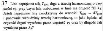 8. Fala podłużna biegnąca w stalowym pręcie o gęstości 7900 kg/m 3 i polu przekroju porzecznego 4 10-4 m postaci 6 3 (w SI) u( x, t) = 310 cos(410 t 0,8 x).