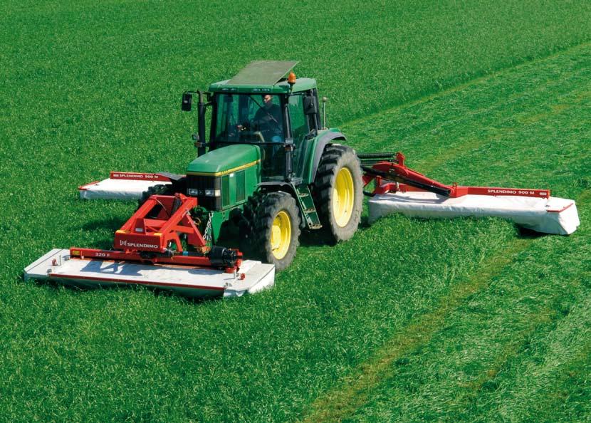 lely splendimo Lekkość Lekkość modelu 240 MC oraz unikatowa koncepcja belki nośnej Lely sprawiają, że kosiarka ta jest idealna dla mniejszych ciągników.